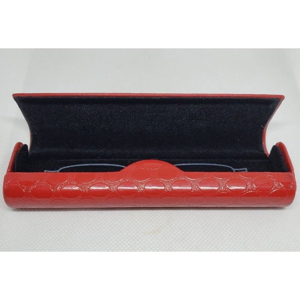 Design Optics Magnetic Clip Red Small Glasses Case